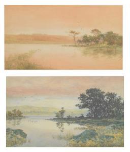 SUKER Arthur 1857-1940,Lake scene,Clevedon Salerooms GB 2024-01-11