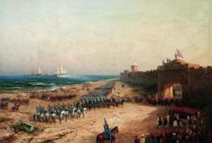 sukhodol'skii Petr Aleksandrovich 1835-1903,Surrender of the Turkish Fortress to Ru,1878,Christie's 2000-07-07