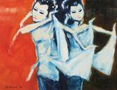 SUKMANTORO JEIHAN 1938-2019,Two Dancers,2011,Sidharta ID 2016-08-27