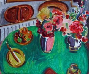 SULLIVAN John 1940,Still life with fruit and flowers,Peter Wilson GB 2011-04-20