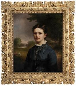 SULLIVAN LINCOLN James 1811-1888,Portrait of a Lady in a Landscape,Brunk Auctions US 2016-03-18