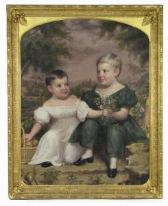SULLIVAN LINCOLN James 1811-1888,Portrait of the Diamond children,CRN Auctions US 2010-04-25