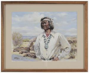 SULTAN Charles 1913-1984,Portrait of a Navajo,Brunk Auctions US 2013-05-11