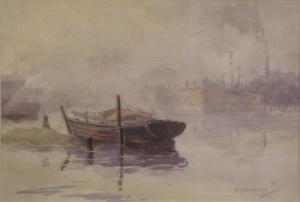 SUMMERS Alice D. 1864-1938,'On The Thames' signed 10 x 14in,Gorringes GB 2007-04-24