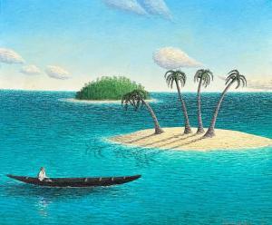 SUMMERTON Justin 1968,Tropical Island,2015,International Art Centre NZ 2023-08-22