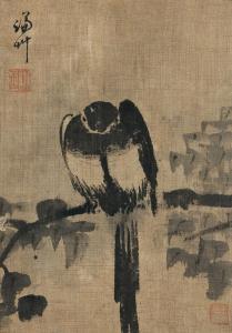 SUN Chung 1679-1759,Bird Falling Asleep,Seoul Auction KR 2012-12-12