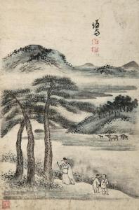 SUN Chung 1679-1759,Landscape,Seoul Auction KR 2011-03-10