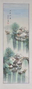 Sun Mei,village and boat scene in spring,888auctions CA 2019-02-28