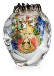 SUNDBERG Per 1887-1968,Fabula' glass vase,Bukowskis SE 2010-11-17