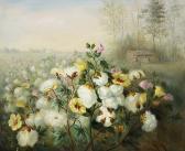 SUNDBLAD Fanny 1853-1918,Kukkia maalaismaisemassa,1897,Hagelstam FI 2011-12-10