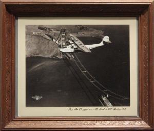 sunderland clyde,Pan American Clipper over the Golden Gate,1936,Clars Auction Gallery US 2009-08-08