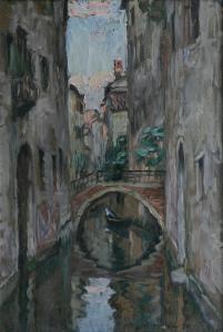 SUNDSTRÖM Alf 1888-1961,Kanal i Venedig,1926,Uppsala Auction SE 2011-01-31