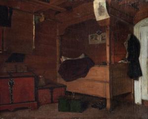 SUNDT HANSEN Carl Frederik,Interiør fra Opheim i Hardanger 1875,1875,Grev Wedels 2007-05-22