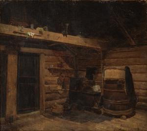 SUNDT HANSEN Carl Frederik,Interior from Mehl atKvinneherad 1863,1863,Grev Wedels 2008-05-26