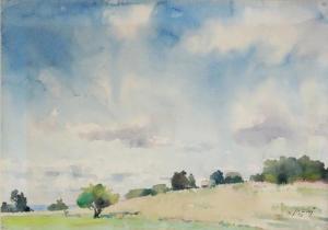 Sunins Karlis 1907-1979,Summer sky,1959,Antonija LV 2022-09-10