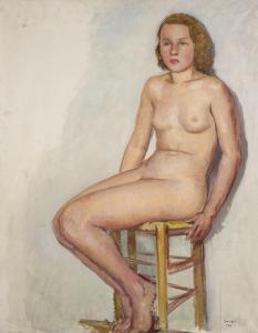 SUNYER Joaquin 1875-1956,Desnudo femenino sentado,1936,Duran Subastas ES 2023-12-27
