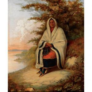 SUPERVILLE Martin,SEATED INDIAN WOMAN,1852,Joyner CA 2011-11-25