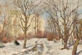 SUPONIN Piotr 1898-1980,Snow in a Moscow Park,1957,Whyte's IE 2009-12-07