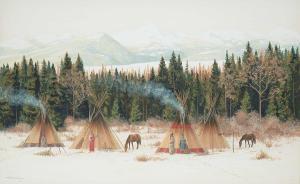 SURBER Paul 1942,Untitled - Winter Encampment,1981,Levis CA 2023-05-20