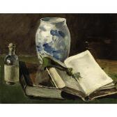 SURIE Jacoba 1879-1970,a still life with books and a blue decorated vase,Sotheby's GB 2004-12-21
