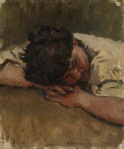 SURIKOV Vasilii Ivanovich,Study for the Portrait of Sleeping Stenka Razin,MacDougall's 2023-06-21