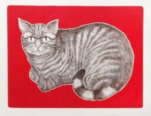 SURMACH MILLS Yaroslava 1925,Sitting Cat,Ro Gallery US 2020-03-22