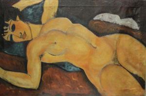 Suros Forns Santiago 1909-1982,Còpia d´estudi de Modigliani,1949,Bonanova ES 2013-05-16