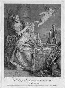SURUGUE LUIS 1686-1762,La Folie pare la Décrépitide,1745,Galerie Bassenge DE 2015-05-28