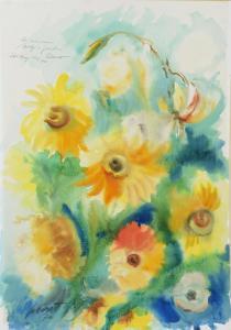 SUSAT Alberto 1898-1977,FLOWERS,1970,Mellors & Kirk GB 2016-06-15