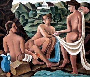 SUSS Ladislav 1900,Tři koupající se dívky,1922,Art Consulting CZ 2006-01-29