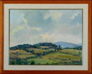 SUSSMAN BARBARA 1955,Farm Landscape,Barridoff Auctions US 2020-10-17