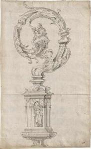 SUSTRIS Friedrich 1540-1599,Entwurf für einen Bischofsstab,Galerie Bassenge DE 2020-06-03