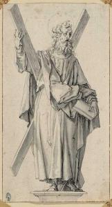 SUSTRIS Friedrich 1540-1599,The Apostle Andrew with the cross,Galerie Koller CH 2019-09-27