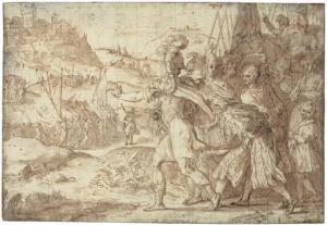 SUSTRIS Friedrich,The siege and destruction of Fiesole by the Goths ,1599,Christie's 2003-07-08