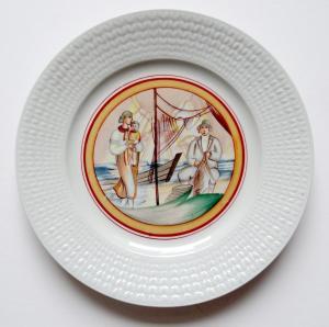 SUTA Romans 1896-1943,Plate Welcoming a Fisherman,Antonija LV 2022-03-12