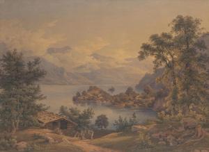 SUTER Jakob 1805-1874,Lac de Brienz,1850,Dogny Auction CH 2022-04-05