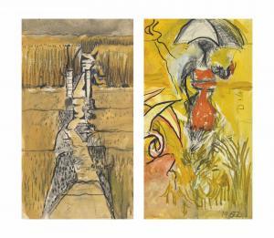 SUTHERLAND Graham 1903-1980,Path through a Field, Wye Valley,1952,Christie's GB 2013-12-12