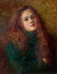 SUTHERLAND Jane 1855-1928,PORTRAIT OF THE ARTIST\’S COUSIN,1895,Deutscher and Hackett AU 2024-04-24