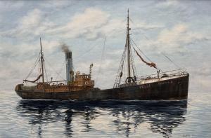SUTTON Keith 1924-1991,s Portrait of a Hull trawler,1986,David Duggleby Limited GB 2023-07-22