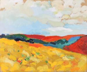 SUTTON Pamela,Gorse landscape,1956,Denhams GB 2015-11-18