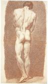 SUVEE Joseph Benoit 1743-1807,Study of a male nude, seen from behind,1774,Christie's GB 2002-01-23
