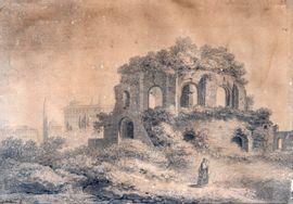 SUVEE Joseph Benoit 1743-1807,Vue sur le temple de Minerva Medica,Daguerre FR 2021-11-07