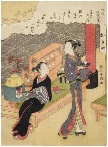 SUZUKI HARUNOBU 1725-1770,Osen of the Kagiya teahouse,1768,Christie's GB 2024-03-19