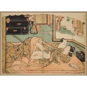 SUZUKI HARUNOBU 1725-1770,Shunga,1770,Waddington's CA 2024-04-11