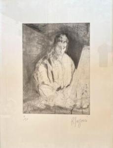 SUZZONI Romain 1950,Peintre dans son atelier,Morand FR 2024-01-11