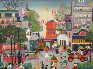 SVABIC Marc,Parisian Street Scene,1976,Cheffins GB 2022-09-08