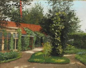 SVENDSEN Georg 1800-1800,A garden scenery in the summer,1882,Bruun Rasmussen DK 2017-06-12