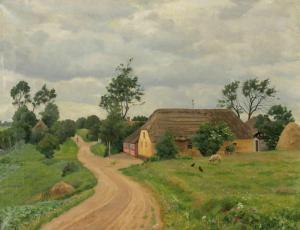 SVENDSEN Theodor 1883-1959,Landschaft mit Bauernhof,1924,Kastern DE 2013-04-20