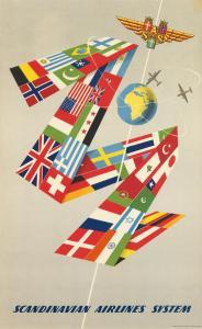 SVENSSON OLLE,SCANDINAVIAN AIRLINES SYSTEM,1952,Swann Galleries US 2016-02-11