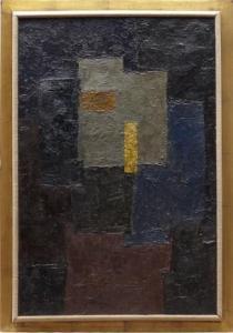 SVENSSON Wiking 1915-1979,Geometrisk komposition,1955,Uppsala Auction SE 2015-02-17